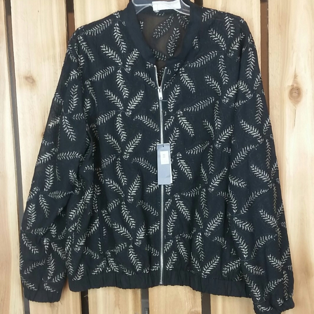 Whitespace Plus Size Bomber Jacket NWT